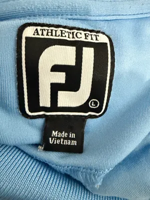 FootJoy Athletic Fit “International Country Club” Blue Polo Shirt thumbnail 5