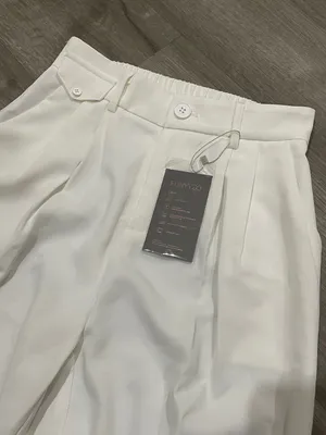 High Waist White Trousers thumbnail 3