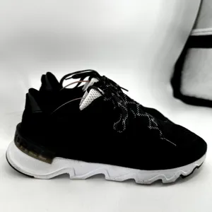 Sorel Kinetic Lite Lace Sneakers Suede Breathable Mesh Lace Up Black 8.5 thumbnail 4