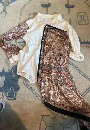 Paisley Button Up Shirt Size M thumbnail 1