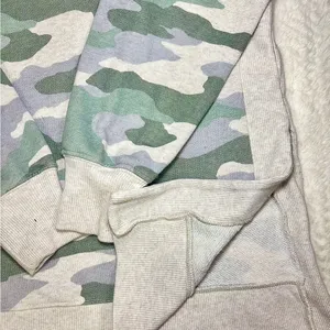 Aerie Camouflage Crew Neck Sweater Green and Gray size M thumbnail 3