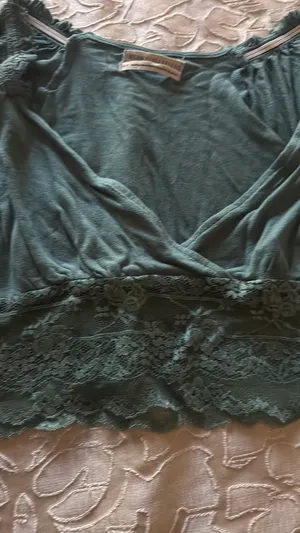 Urban Outfitters Top pretty teal lace top thumbnail 3