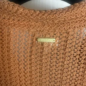 Billabong Open Knit Button Up Shirt Swim Beach Cover Up Beach Summer Travel thumbnail 5