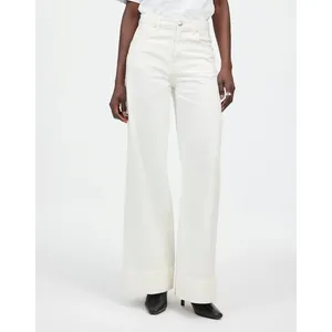 Madewell Superwide-Leg Jeans True White High Rise Rigid Cotton NS899 Size 27 thumbnail 2