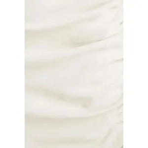 ✨IRO Luncie Asymmetric Ruched Crepe Mini Sz 34/2 Skirt In Cream✨ thumbnail 4