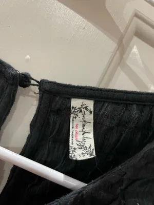 Free People Intimately Top Black blouse thumbnail 4