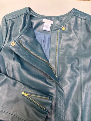 Chloe deep teal lambs leather. thumbnail 7