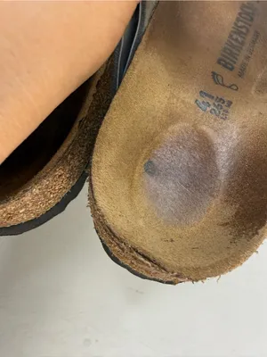 Birkenstock Mayari Metallic Silver Slide German Cork Footbed Sz 10-10.5 thumbnail 12
