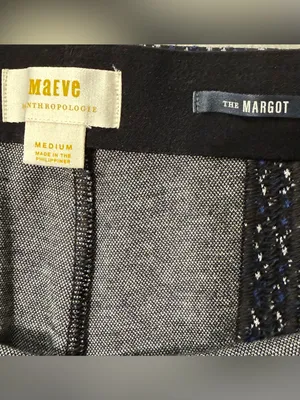 Maeve from Anthropologie The Margot Kick-Flare Cropped Pants: Argyle Edition thumbnail 5