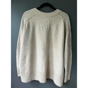 Aerie Beige V-Neck Sweater Size S/P thumbnail 7