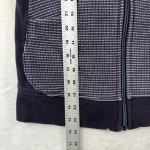 Lululemon Scuba Hoodie Full Zip Jacket Black White Micro Dot Print Size 4 thumbnail 12