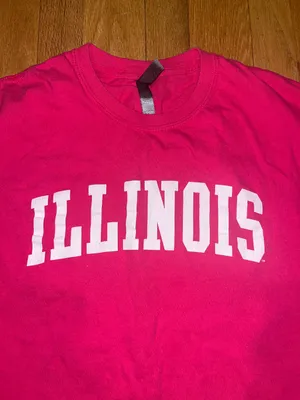 Ouray Hot Pink Illinois Fighting Illini T-Shirt thumbnail 2