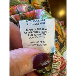 Show Me Your Mumu Romper Women Large‎ Green Pink Paisley Palace Rowdy Romper thumbnail 13