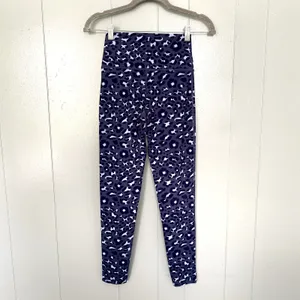 Aerie Offline Blue Leopard Print High Rise Athletic Yoga Goals 7/8 Leggings S thumbnail 3