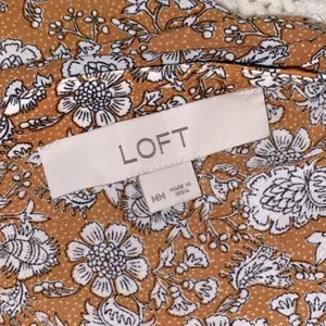 LOFT floral top size medium thumbnail 6