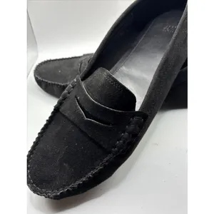 H&M Women’s Black Napped Loafers Size 8 Slip On New thumbnail 3