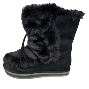 Sun and Stone Faux Fur Winter, Cozy Lined, Suede Finish, Size 5.5 NIB thumbnail 2