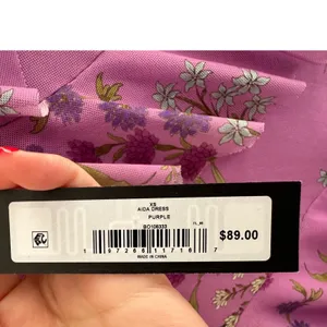 Steve Madden Aida Purple Floral Ruffle High Low Midi Dress XS NWT Wedding Guest thumbnail 6