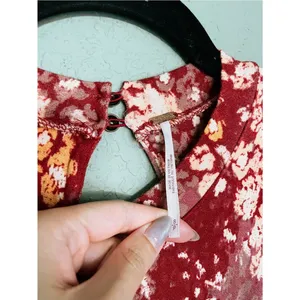 Free People Heartbeats Mini Dress Size S Red thumbnail 4