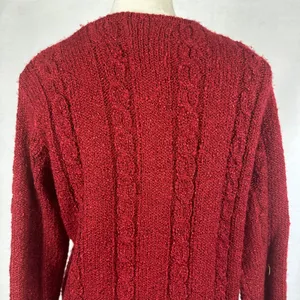 Jennifer Moore Red Knit Cardigan Sweater Pearl Button Front Womens‎ Medium thumbnail 5