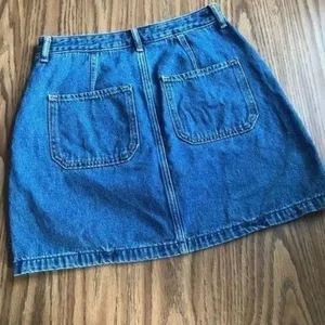 Hollister Ultra High Rise Denim Junior Size Jean Skirt thumbnail 3