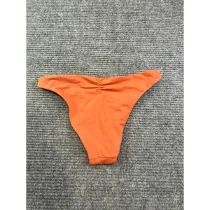 Andie Swim The Symi Bottom Cedar Orange Ruched Cheeky Bikini Bottom AB431 Small thumbnail 2