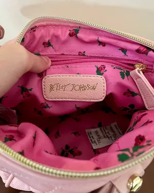 Betsey Johnson Pink Bow Crossbody Bag thumbnail 7