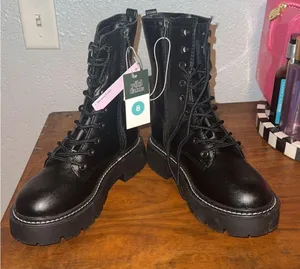 Wild Fable Black Combat Boots thumbnail 2