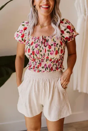 The Clothing Exchange Company Bouquet Smock Top thumbnail 2
