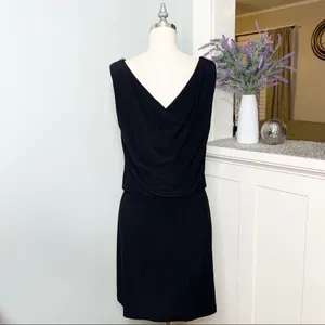 White House Black Market V-Neck Formal Dress with Crystal Shoulder Accents 4 thumbnail 6