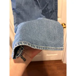 Old Navy Sky-Hi Wide Leg‎ Jeans Braided Side Seam Medium Wash Denim Womens 12 thumbnail 7