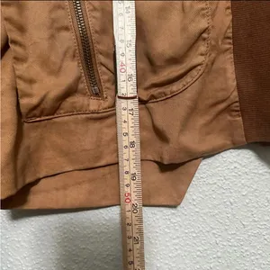 Young Fabulous and Broke The Fara Jacket Brown Cropped Bomber - Small thumbnail 7