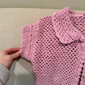 Free People Lily Pink Crochet Top thumbnail 7
