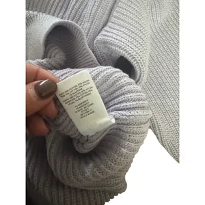 Tna Crew Neck Ribbed Knit Sweater‎ Lavender Size S Purple thumbnail 5