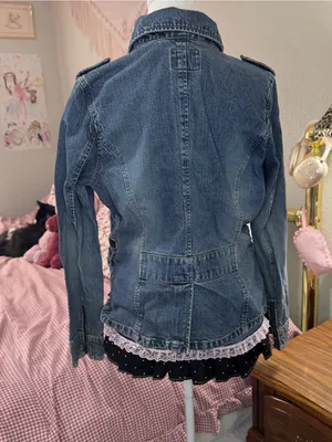 Y2K Old Navy Denim Utility Jacket - Blue thumbnail 11