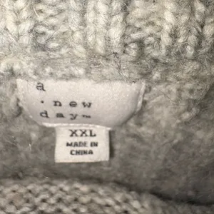 A New Day Cozy Gray Cable Knit Sweater Size XXL thumbnail 2