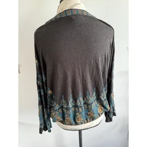 Free People Dolman Medallion‎ Printed Long Sleeve Top -Size Small thumbnail 3