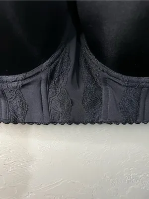 Parfait Elissa Full Busted Black Strapless Lace Detail Bustier Longline Bra thumbnail 4