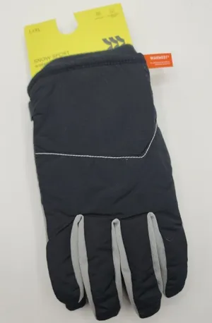 All in Motion Snow Sport Gloves Warmest Waterproof‎ Black Gray L/XL thumbnail 1