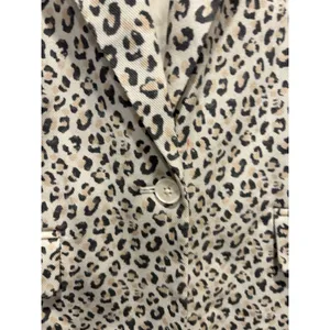 Nine West Women's Size 8 Leopard Animal Print Blazer Jacket‎ Academia Business thumbnail 4
