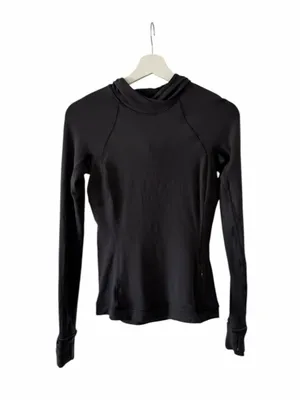 Lululemon Its Rulu Run Long Sleeve Hoodie Black 4 thumbnail 2