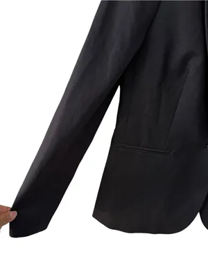 J.Crew Parke Bi-Stretch Cotton Blend Black Blazer Jacket Size 12 thumbnail 8