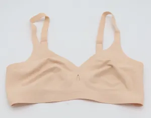 Unbranded Bra Womens M Seamless Wireless Nude Laser Cut Comfort Excellent thumbnail 1