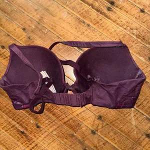 Victoria’s Secret maroon lacy sexy 34D push-up bra thumbnail 2