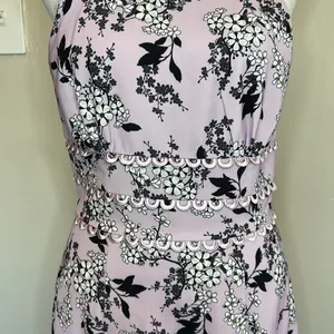 Keepsake x Revolvr Cherished Floral Mini Dress in Lilac Floral New Size Small thumbnail 4