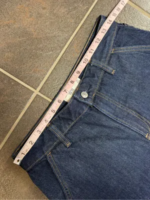 Abercrombie & Fitch High Rise Wide Leg Denim Jeans Blue Curve Love 27 LONG TALL thumbnail 8