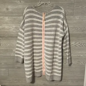 Soft Surroundings‎ Striped Cozy Knit Sweater Pullover Size XL thumbnail 3
