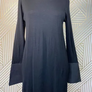 Jarbo Black‎ Merino Flared Sleeve Sweater Dress thumbnail 3