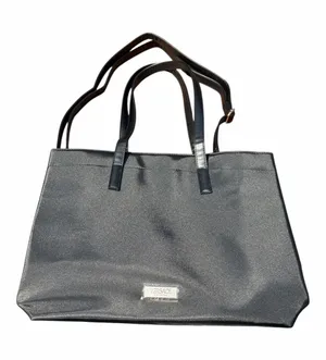 Versace Fragrances Large Tote Bag | Black & Turquoise with Dustbag NWOT thumbnail 1