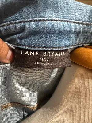 NWT Lane Bryant plus size denim dress, size 18/20 Western, rodeo, cowgirl thumbnail 9